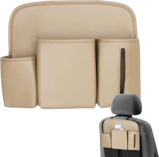 Qirc Auto zijvak organizer PU lederen universele mobiele telefoon tas voor het vullen van openingen tussen autostoelen, accessoires