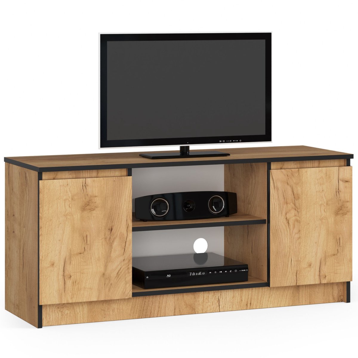 AKORD Furniture Factory OP0LRTV120CRA, Eiken, 2 schappen, Mat, 2 deur(en), 400 mm, 1200 mm