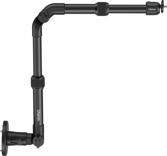 Ulanzi ZJ04 Camera Wall Mount / muurbeugel tot 70cm - Stevige arm - Ideaal voor topdown shots - Bevestig op je muur - Camera arm - Zwart
