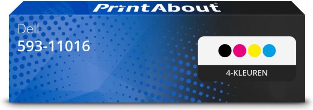 PrintAbout - Alternatief voor de Dell 593-11016 / 4 Kleuren