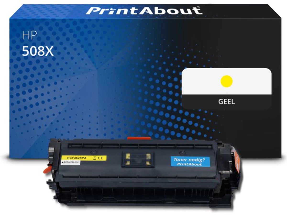 PrintAbout Huismerk HP 508X (CF362X) Toner Geel Hoge capaciteit