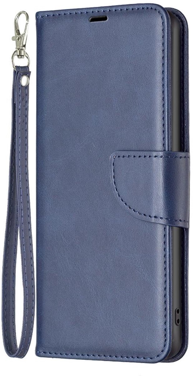 Mobigear Telefoonhoesje geschikt voor Motorola Moto G24 Hoesje | Mobigear Excellent Bookcase Portemonnee | Pasjeshouder voor 3 Pasjes | Telefoonhoesje voor Pinpas / OV Kaart / Rijbewijs - Blauw