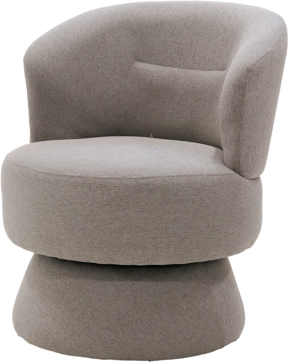 Giga Meubel Fauteuil Moïse - Stof/Metaal - Taupe