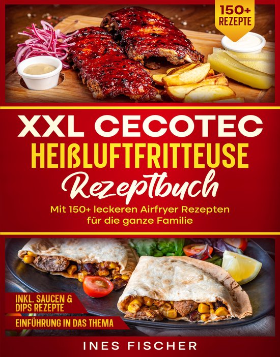 XXL Cecotec Heißluftfritteuse Rezeptbuch - cover