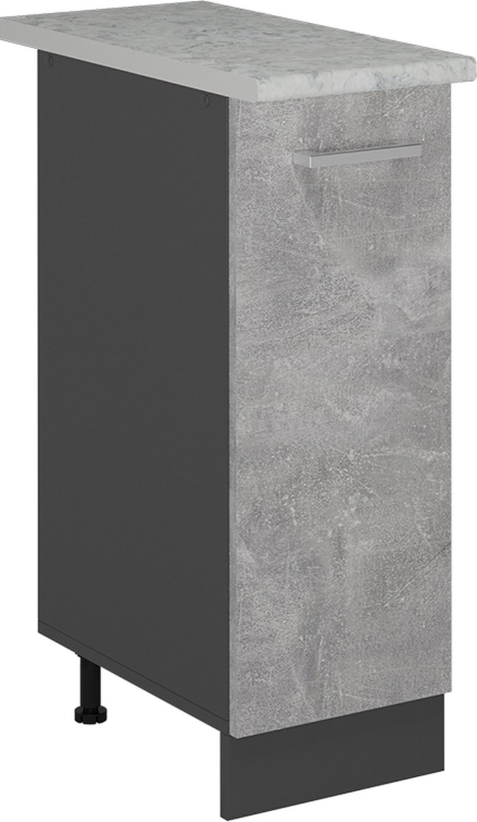 Vicco R-Line Apotheekkast – 30 cm WB Marmer Beton Beton/Antraciet