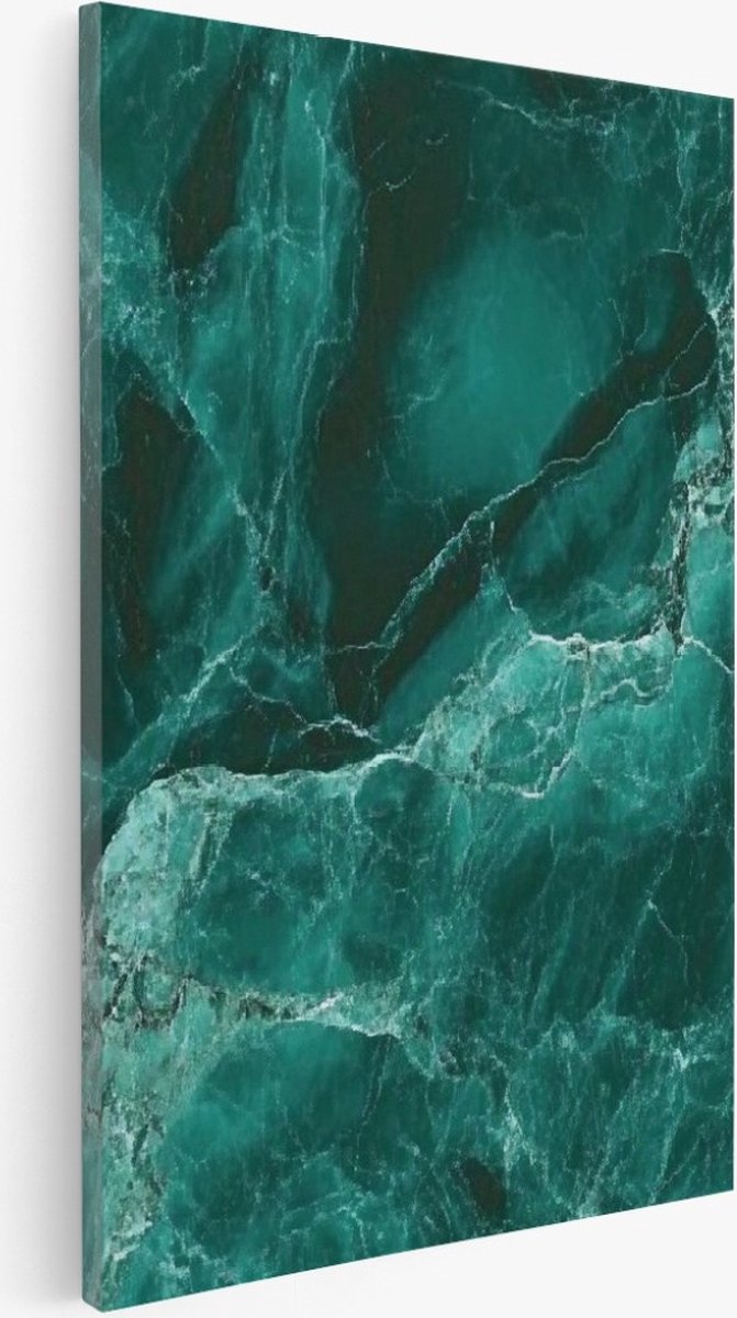 Saammp Canvas Schilderij - marmer - Abstract kunstwerk - 60x90 - Foto op canvas - Wanddecoratie - Muurdecoratie Woonkamer - Slaapkamer decoratie - Canvas Print Multicolor