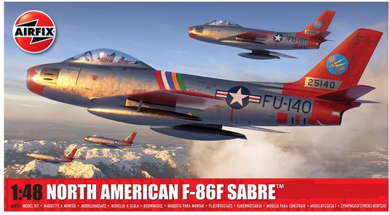 Airfix Modelbouwpakket Militaire voertuigen - 08111A North American F-86F Sabre - Straaljager Plastic - 1:48 - Modelbouw