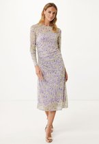 Mexx Dress Ditsy Flower Mesh Purple Dames - Maat L
