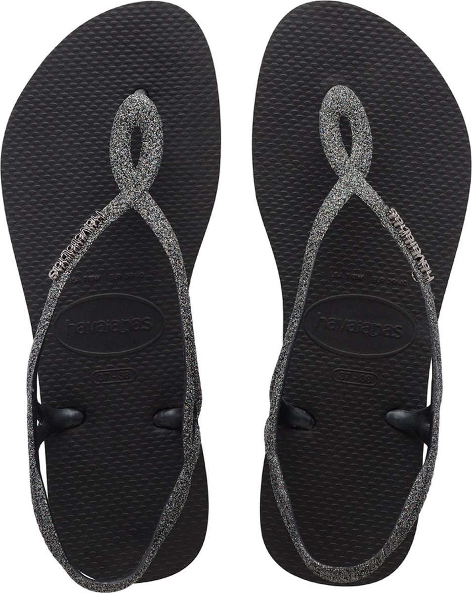 Havaianas Luna Premium II Slippers - Zwart - Grijs