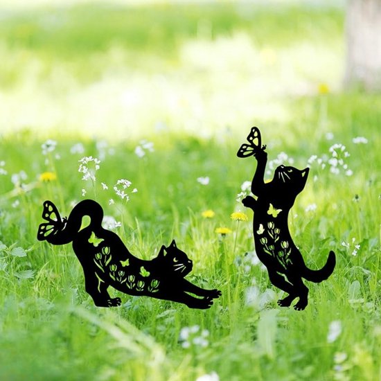 Unyqoos ® Betoverende Metalen Kattenbeelden voor Tuin en Terras - Unieke Outdoor Decoratie van Unyqoos — afbeelding 4