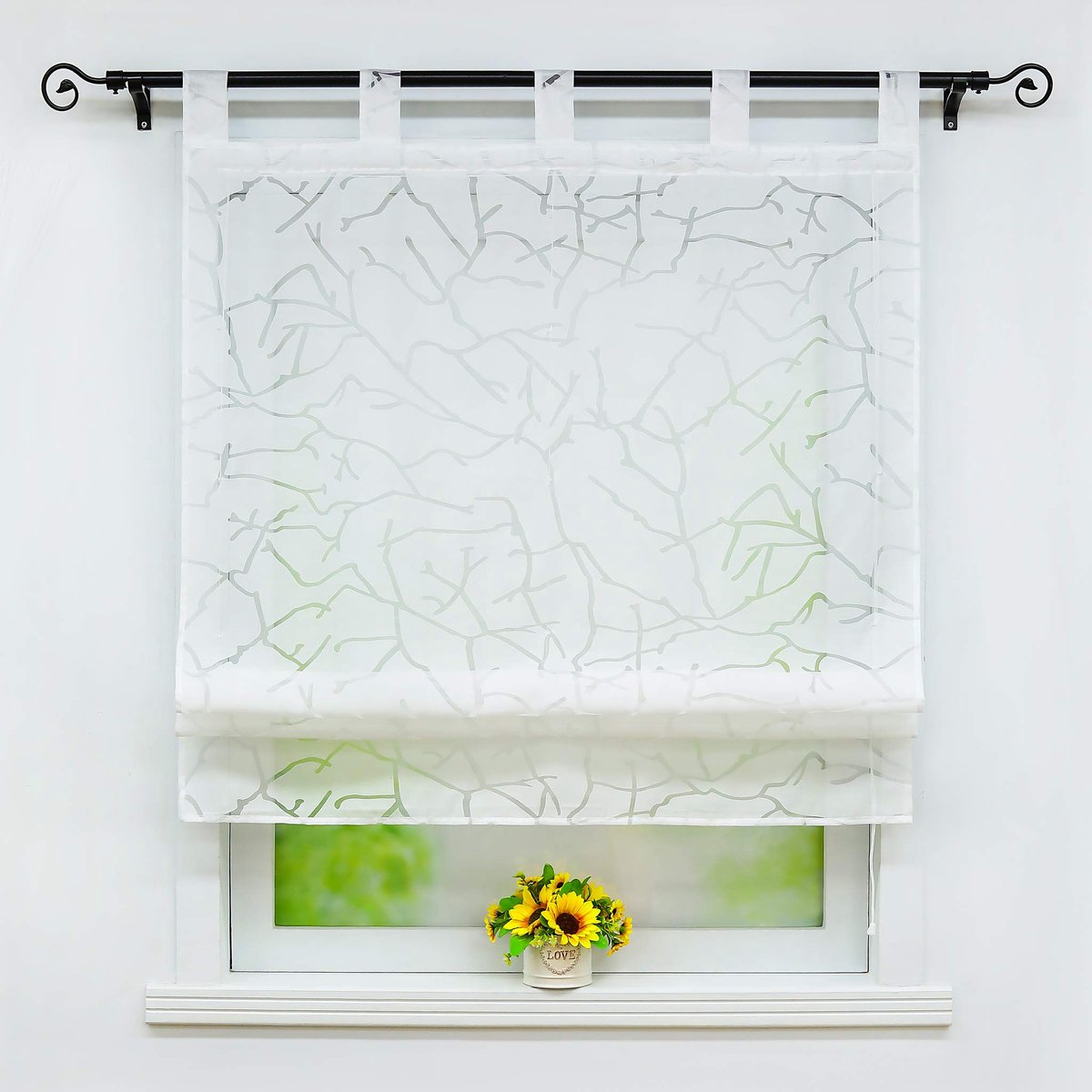 My Ninki ® Stijlvolle Transparante Vouwgordijnen met Lussen voor Een Elegante Woonkamer