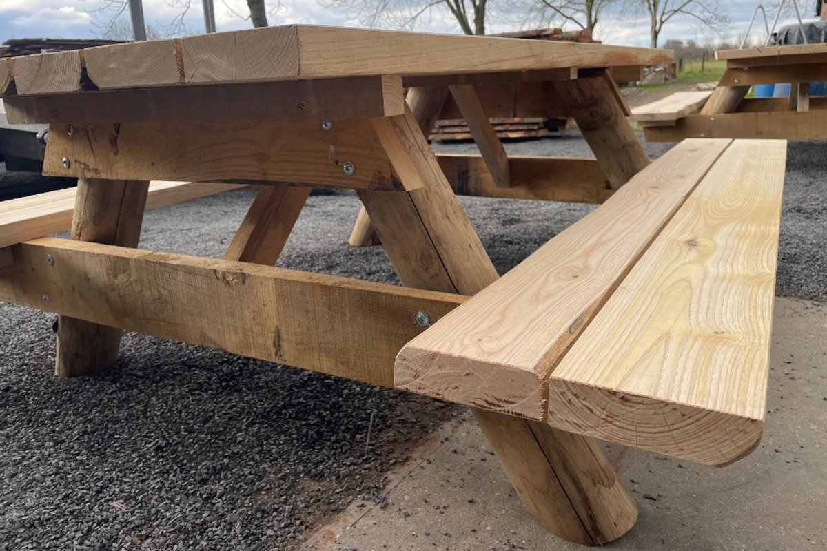 Rockwood® Landschapspicknicktafel Kastanje 220cm 2.20m Naturel