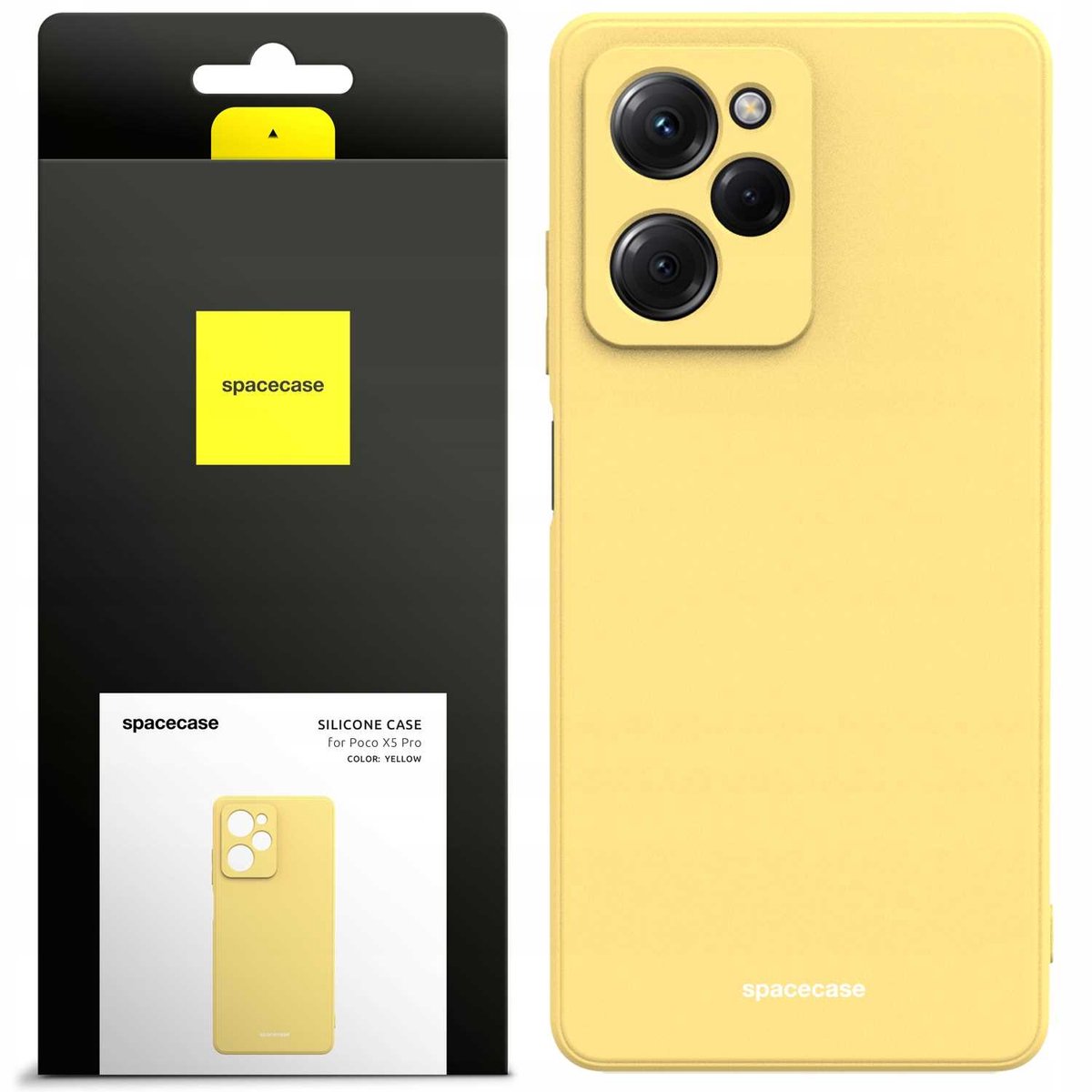 Spacecase Siliconen Hoesje Voor Poco X5 Pro 5G Geel
