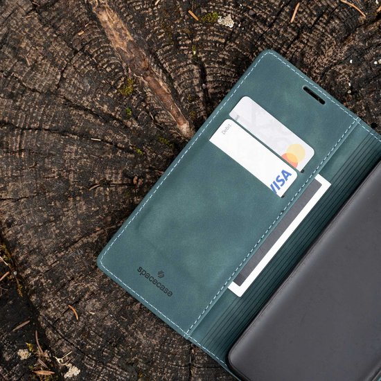 Étui portefeuille Spacecase pour Samsung Galaxy A50 Blauw