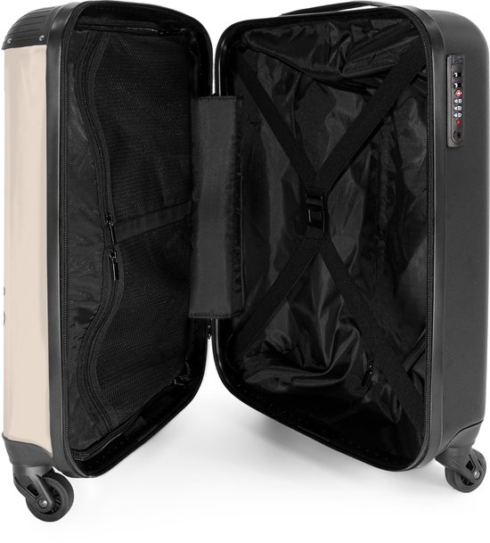 NoBoringSuitcases.com® - Valise cabine Carte du monde - Simple - Avion - Bagage à main - Valise de voyage - Valise chariot - Valises 55x40x20 cm - 55x35x25 cm