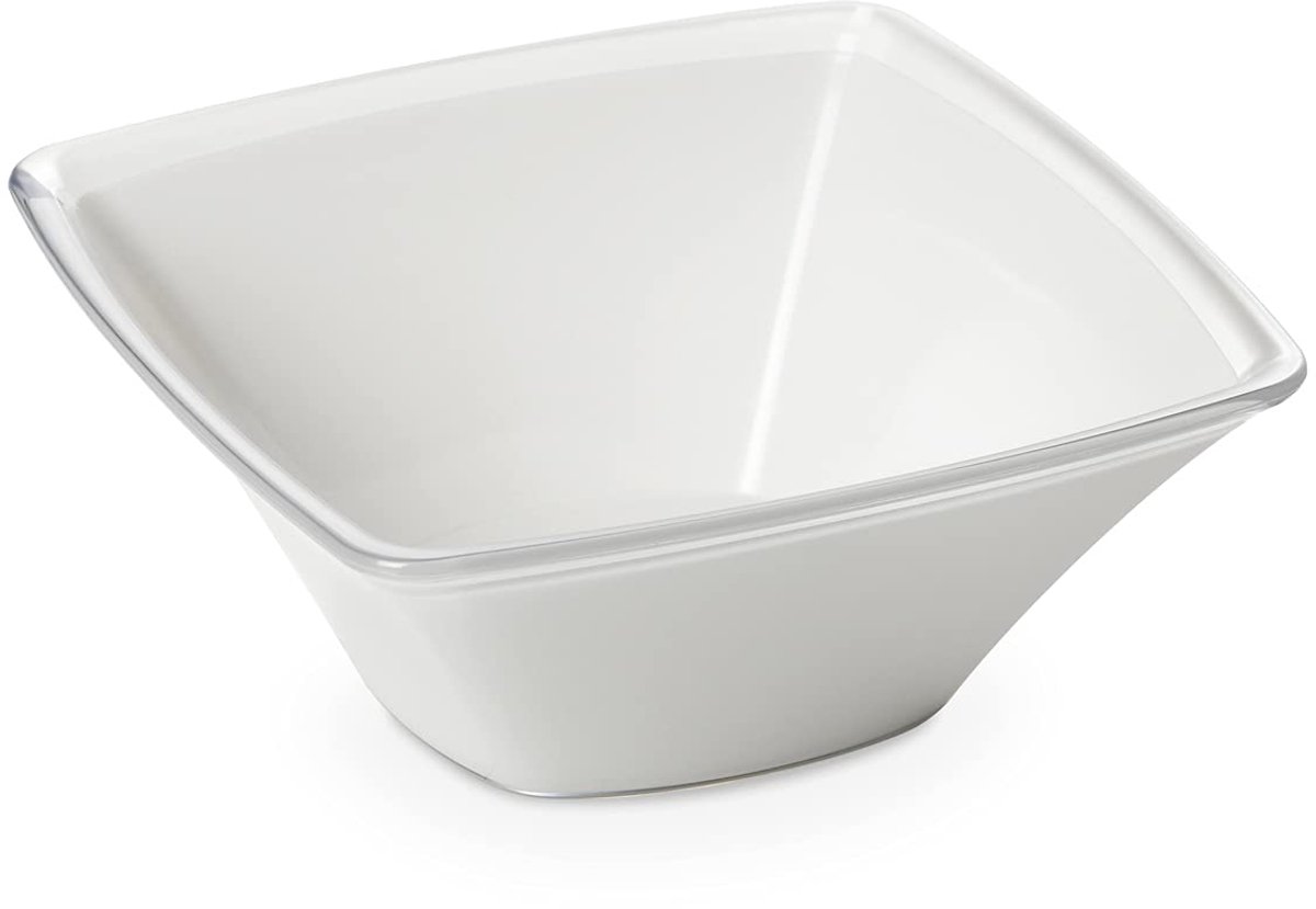 My Ninki ® Moderne en Geometrische Saladeschaal van 1,3 l, Breukvast Acryl, Vaatwasserbestendig