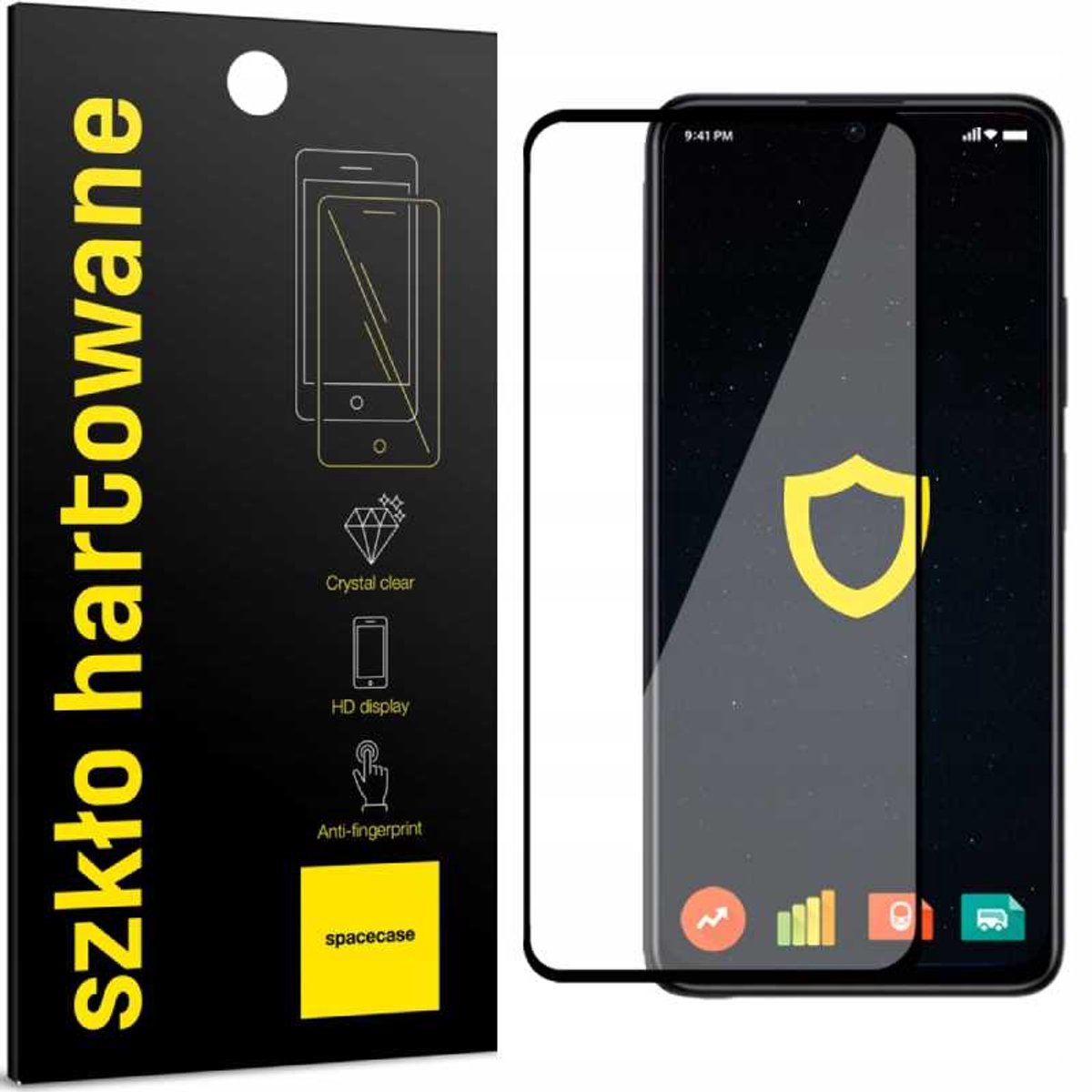 Spacecase Gehard Glas 5D Voor Xiaomi Redmi Note 11 11S 12S