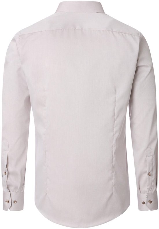 Chemise Venti beige, col Kent, coupe moderne, Katoen - 3XL