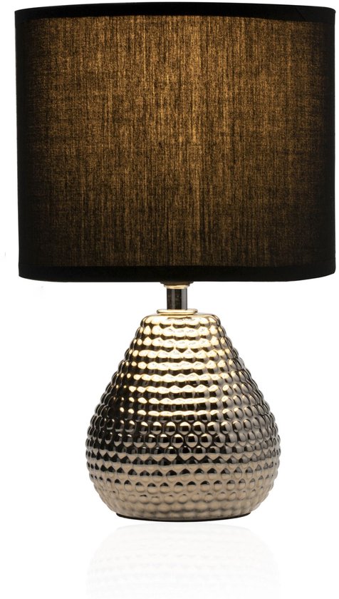 Pauleen 480.18 lampe de table E14 Noir, Argent