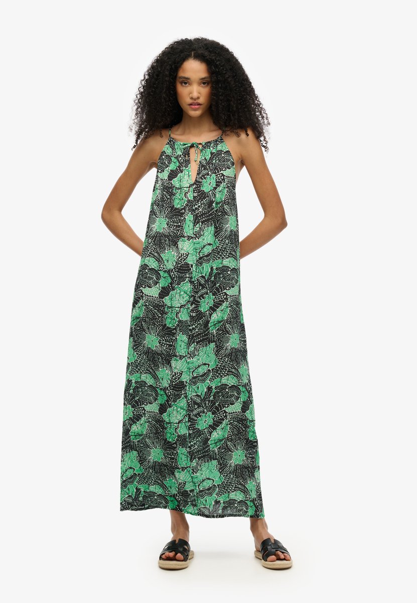 Superdry Beach camimaxi-jurk Dames Jurken Groen