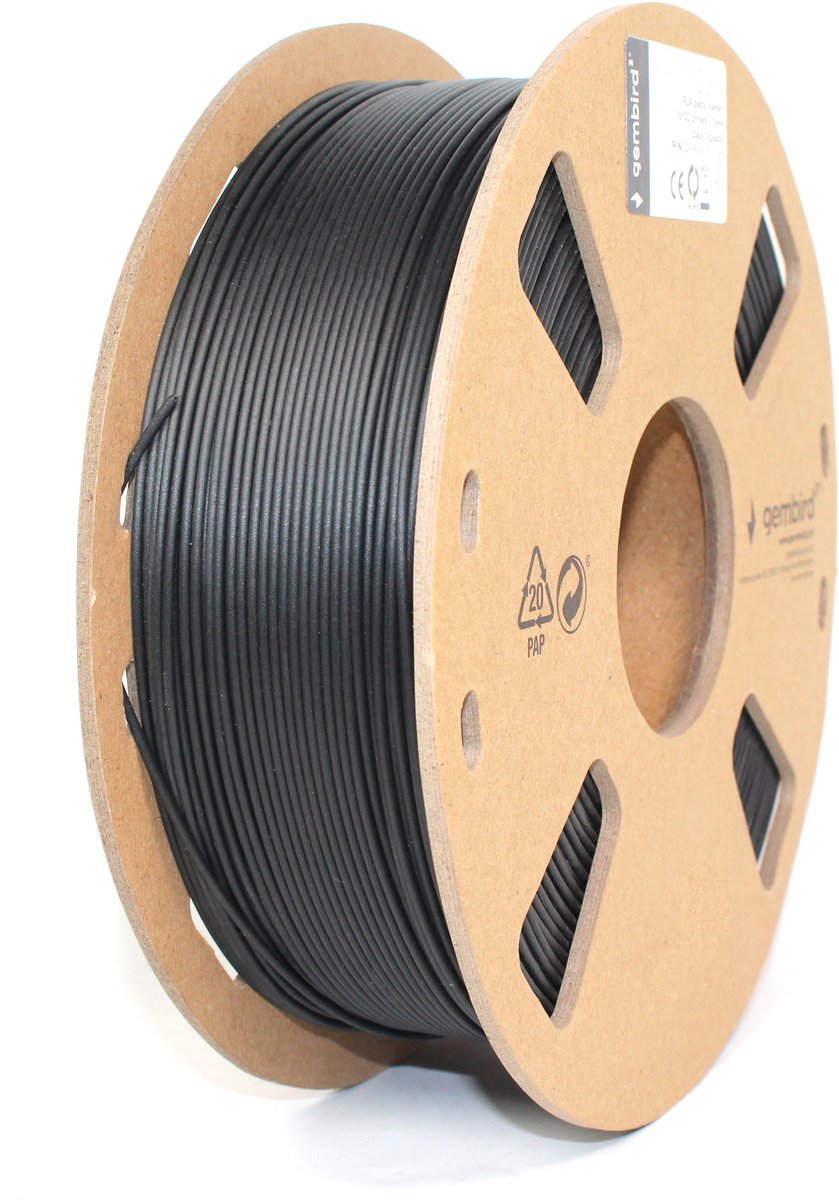 Image of Gembird - PLA 1.75mm Zwart 1kg - 3D Filament PLA