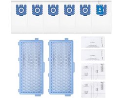 Accessoires geschikt voor Miele GN Complete C3 C2 Compact C1 C2 S8340, 6 stofzuigerzakken 2 HEPA-filters 4 stofzakken met microfilter