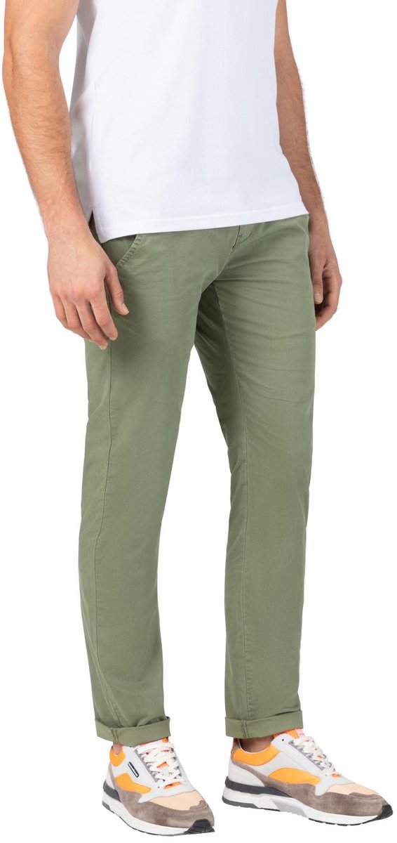 TIMEZONE Heren Chino Broek SLIM JANNOTZ slim Groen 30W / 34L Volwassenen