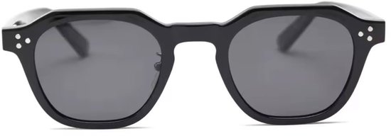 Gepolariseerde Retro Zonnebril - Full Black - Stijlvolle & UV400 Bescherming - Anti-Reflectie Lenzen - Lichtgewicht - Comfortabel - Inclusief Luxe brillenkoker — afbeelding 4