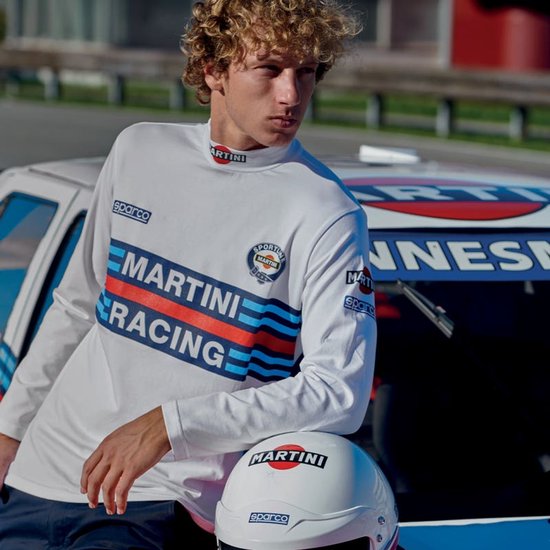 Sparco Sportshirt Longsleeve Martini Racing - wit / m - T-Shirt - 002206MRBI2M van Sparco — afbeelding 3