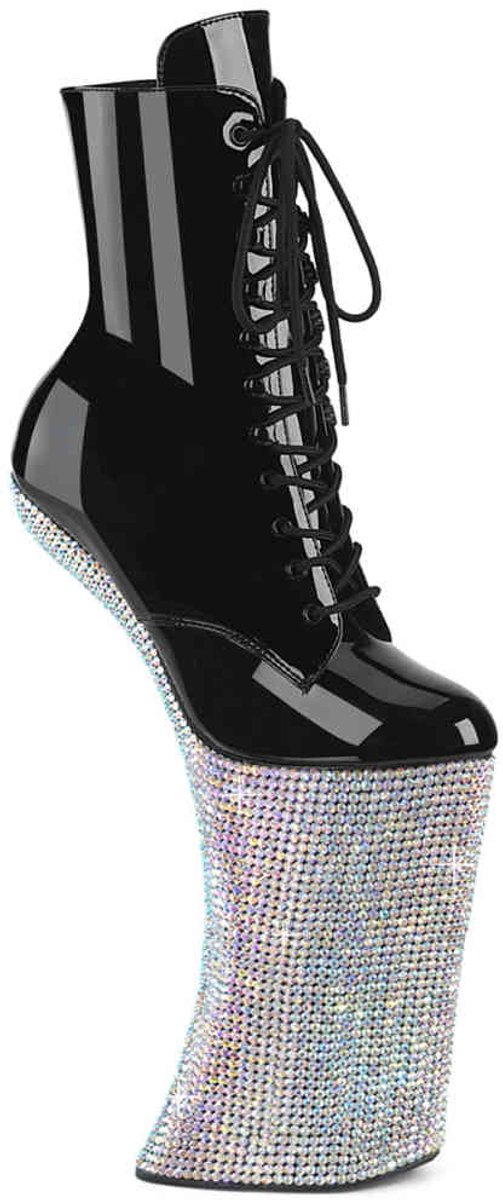 Pleaser FORBIDDEN-1020BEJ Plateau Laarzen Paaldans schoenen 38 Shoes Zwart