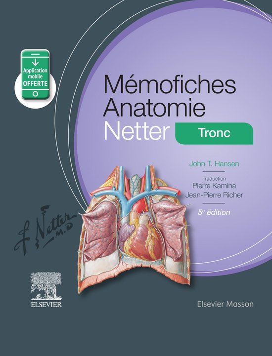 Mémofiches Anatomie Netter - Tronc - cover