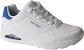 Skechers Street Uno - Suited on Air Herensneakers 183004 WBL wit blauw