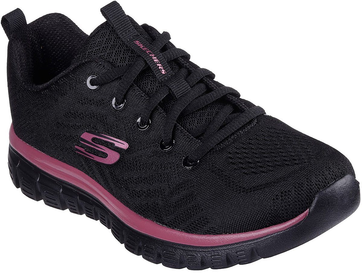 Skechers Sport Womens GRACEFUL GET CONNECTED Vrouwen Zwart/Mauve 12615 BKMV