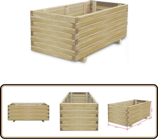 Lariks plantenbak - Douglas Lariks Houten Bloembakken