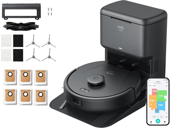 eufy Clean L60 Robotstofzuiger met Zelflediging Zwart - eufy - €359,00