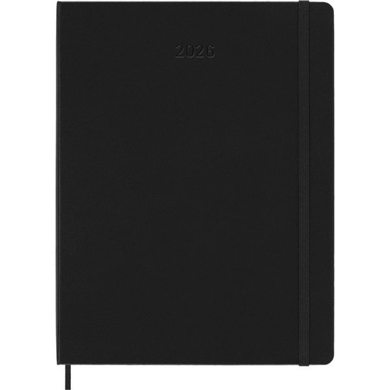 Moleskine 12 Maanden Agenda - 2026 - Professional Wekelijks - Verticaal XL - Harde Kaft - Zwart