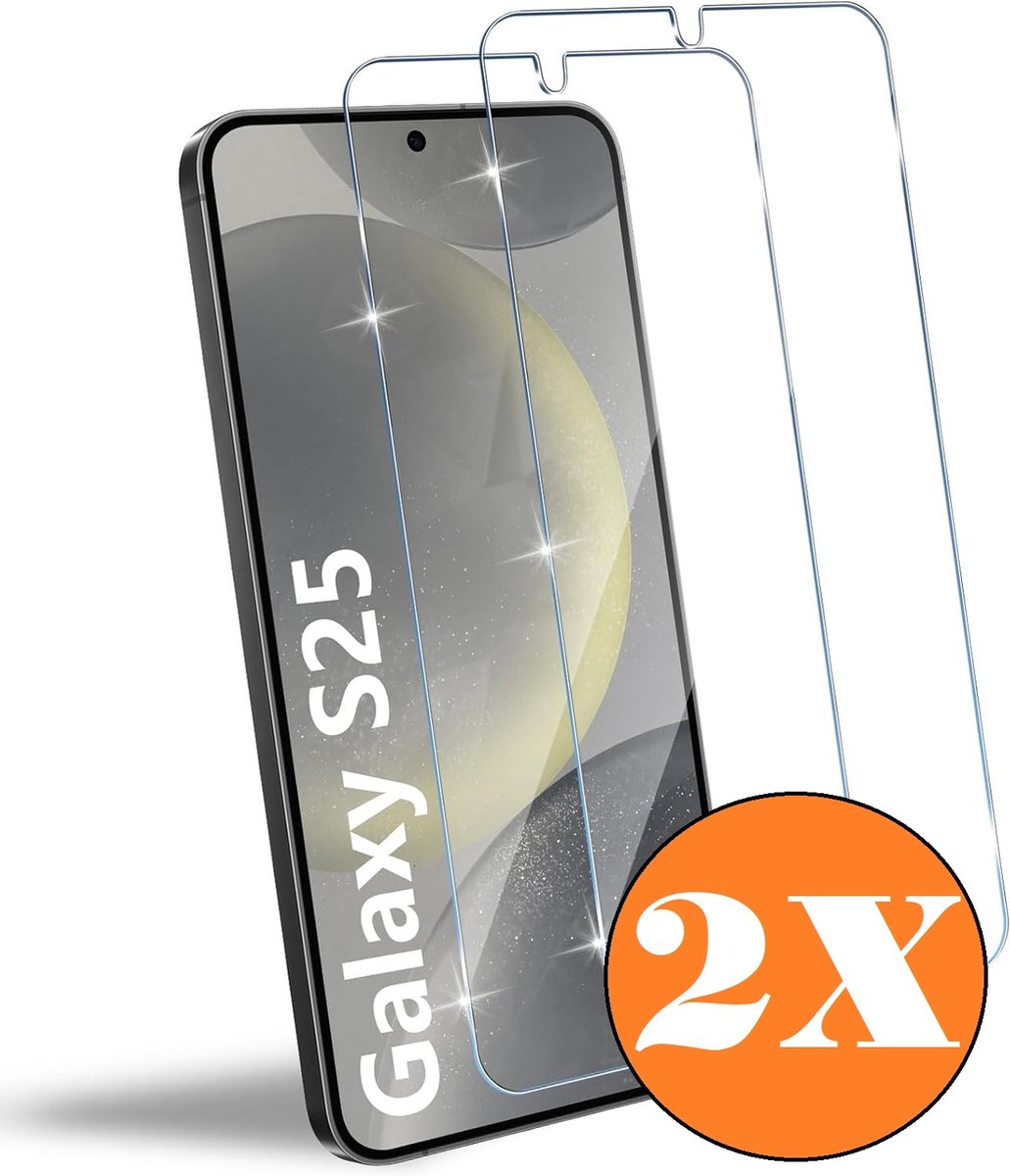Screenprotector geschikt voor Samsung S25 - gehard glas Tempered Glass S25 / S24 - 2 Stuks