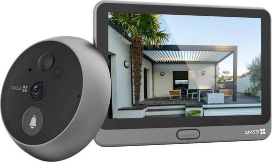 Spy Camera - Bewakingscamera Deurspion Camera 2 MP Met 43 Inch Kleurenscherm En AI Personenherkenning - PIR-sensor - WLAN - 166° Groothoek - Twee-weg Videogesprek