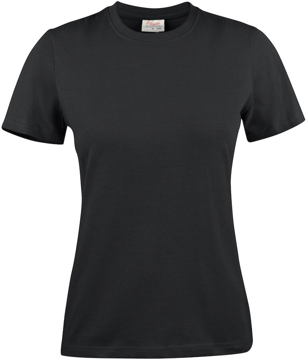 Printer HEAVY T-SHIRT LADY 2264014 - Zwart - XXL