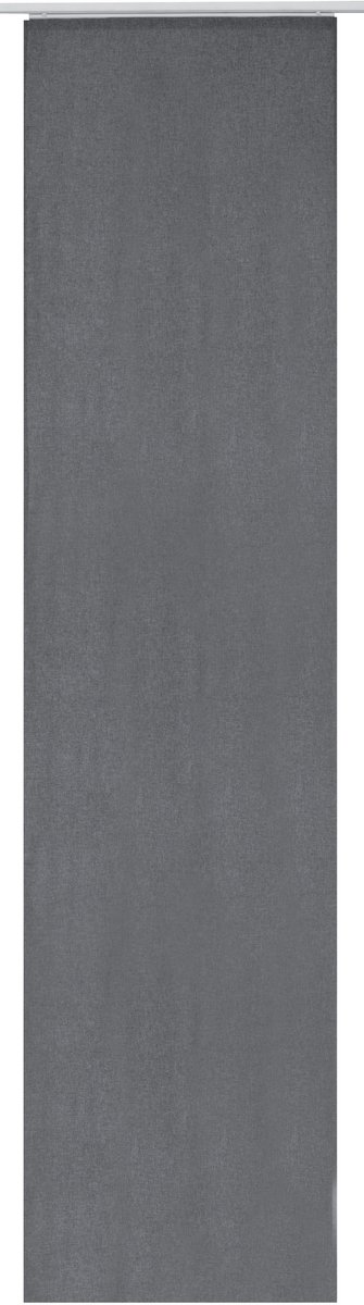Elbersdrucke Schuifgordijn Lino 245x60 cm donkergrijs lichtdicht
