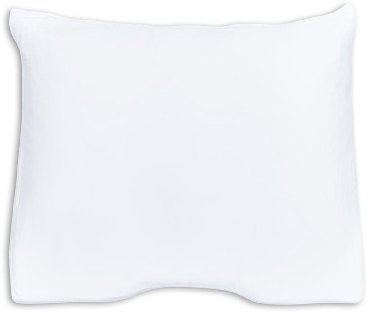Silvana Support Satin Shoulder Contour kussensloop voor medium-stevig kussen - Wit - 60x60/70