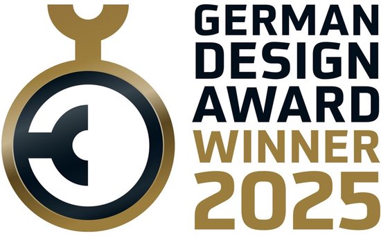 BRILONER Riffle - Mini lampe de table rechargeable - lampe sans fil - intensité variable tactile - pour l'intérieur et l'extérieur - Lauréat du German Design Award 2025 - anthracite - Ø8,5 x 20 cm