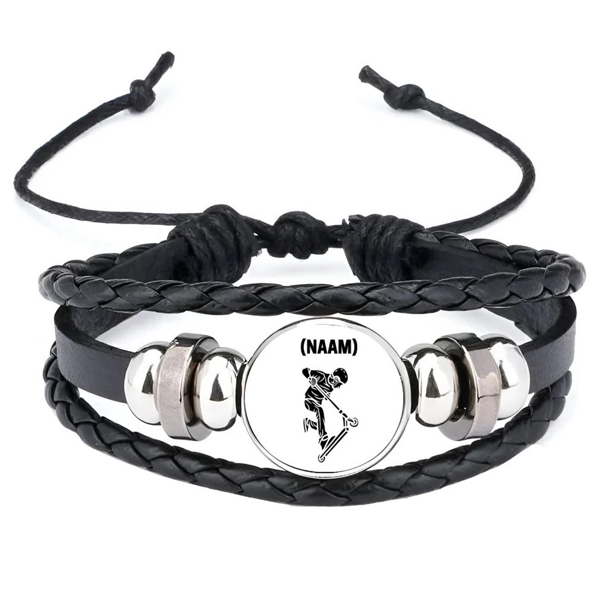 Akyol - step met eigen naam armband zwart - Sport - skaters - skaten