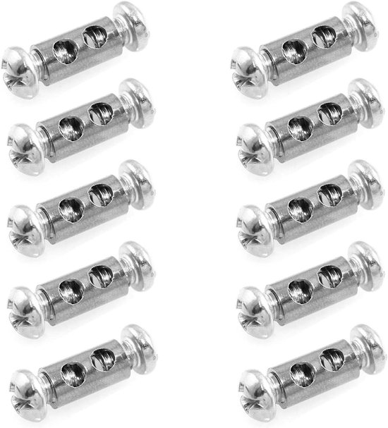 10 x Cable Clamp with Screw Cap - Suitable for Steel Cables with a ...