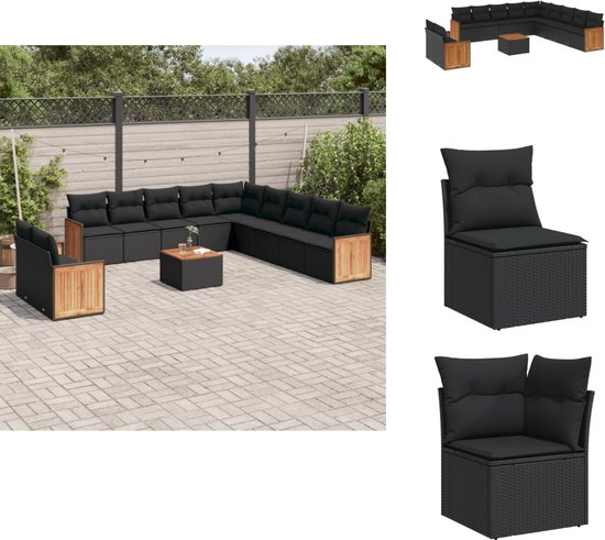 vidaXL-12-delige-Loungeset-met-kussens-poly-rattan-zwart