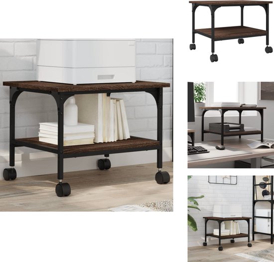 vidaXL Ladekast met bureau MOSS verrijdbaar massief grenenhout grijs vidaXL Ladekast met bureau MOSS verrijdbaar massief grenenhout grijs