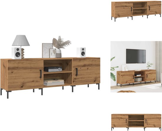 vidaXL Tv-meubel 100x40x40 cm bewerkt hout grijs sonoma eikenkleurig
