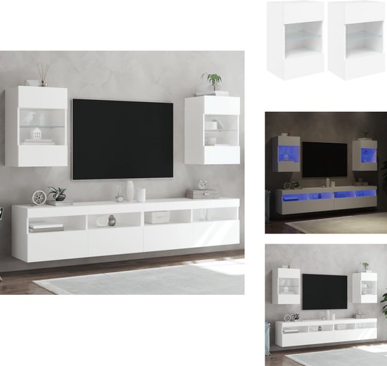 vidaXL Tv-wandmeubel 100x30x30 cm bewerkt hout betongrijs, tv