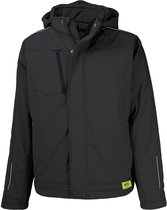 TMG KULT WORKER SOFTSHELL WINTER Softshell Werkjas HEREN Veiligheidsjas Zwart - Winddicht - 3M Reflecterend - Wintervoering