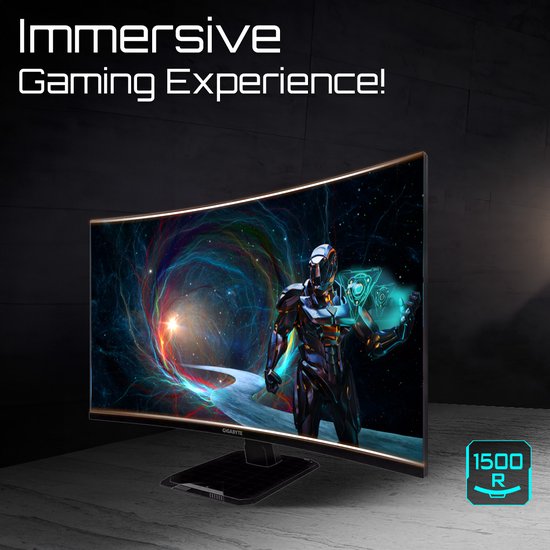 GIGABYTE GS32QCA Gaming Monitor - 31.5 inch QHD 180Hz - Bol